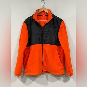 Men's Izod Orange/Black Full Zip Fleece Jacket L